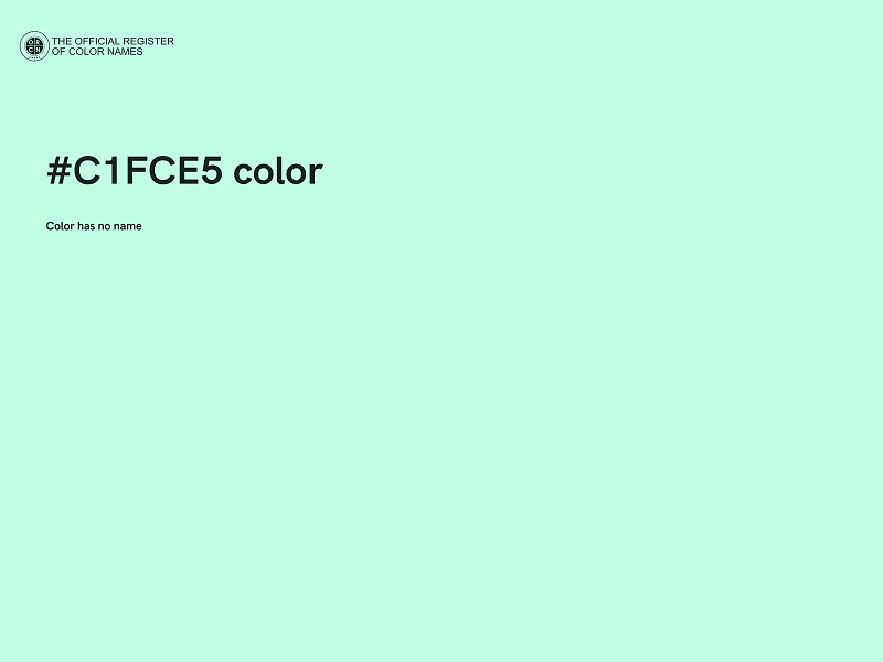 #C1FCE5 color image