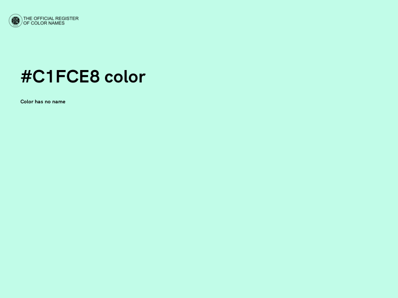 #C1FCE8 color image