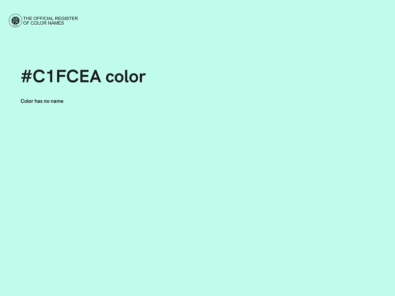 #C1FCEA color image