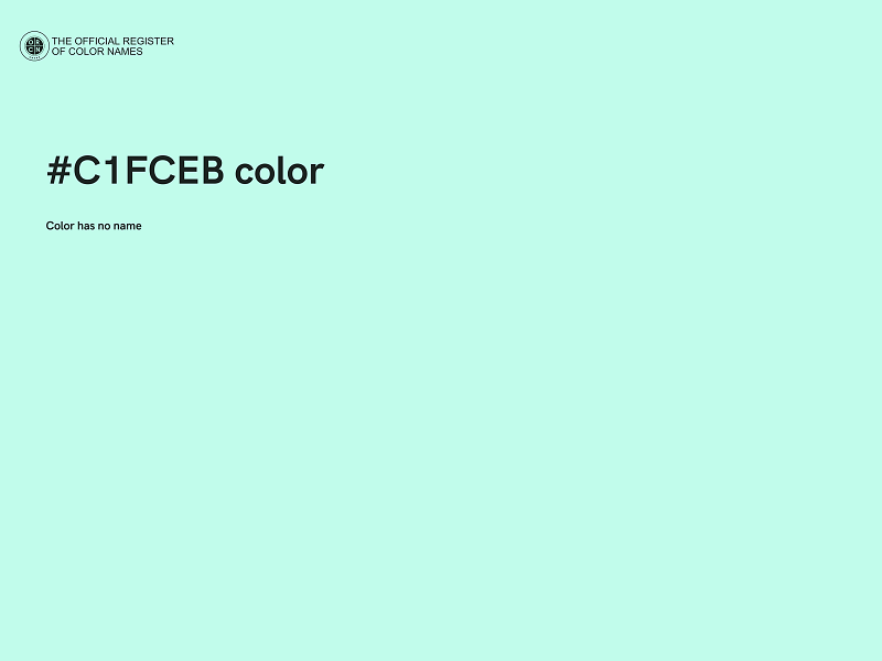 #C1FCEB color image