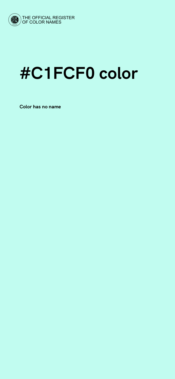#C1FCF0 color image