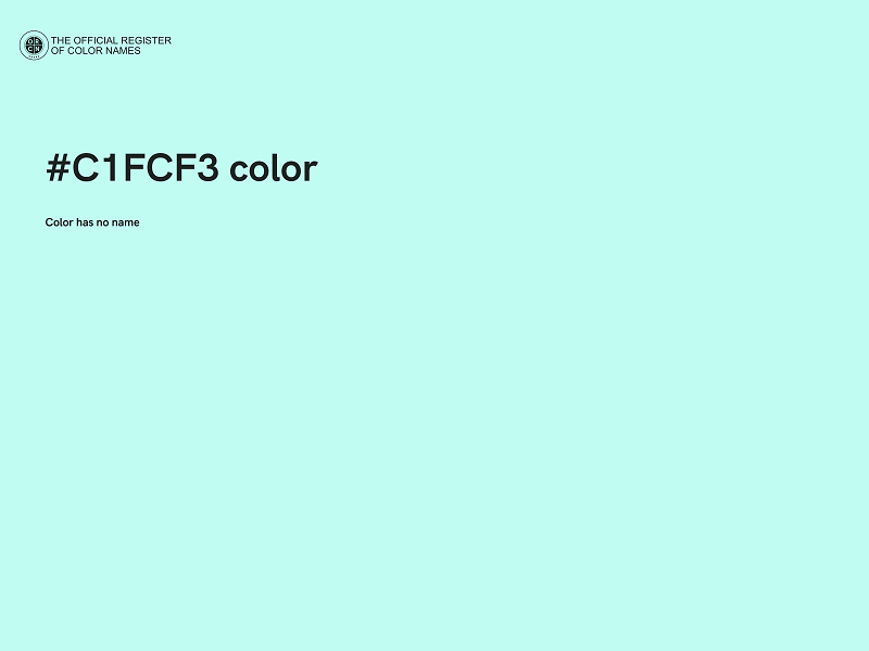 #C1FCF3 color image