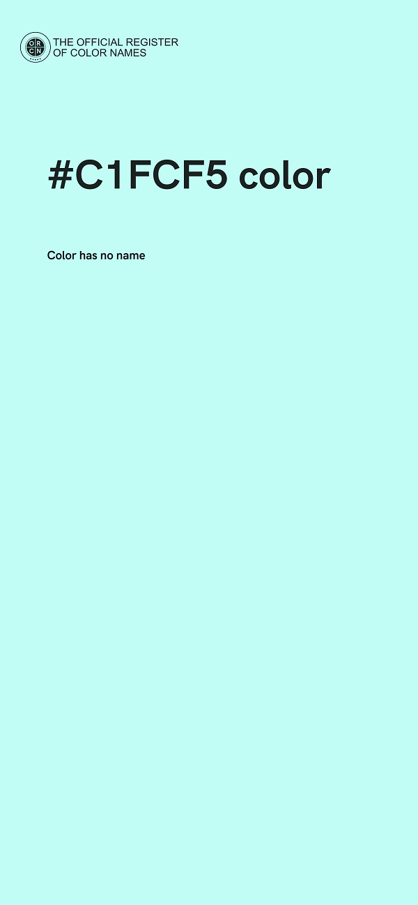 #C1FCF5 color image