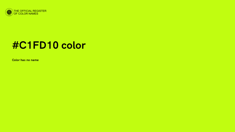 #C1FD10 color image