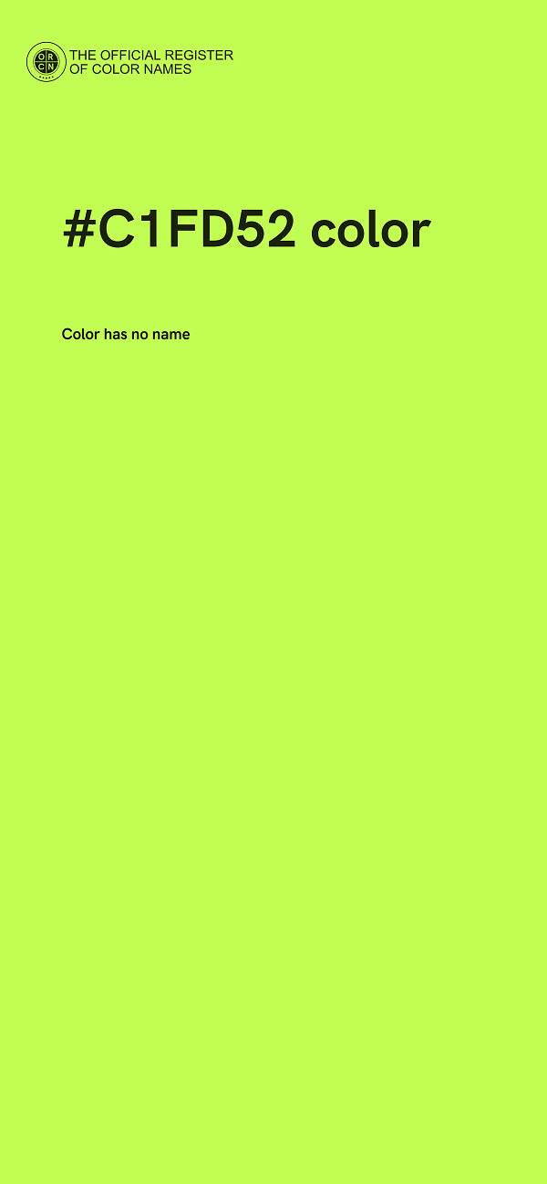 #C1FD52 color image