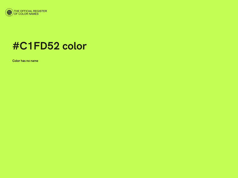 #C1FD52 color image