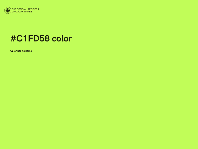 #C1FD58 color image