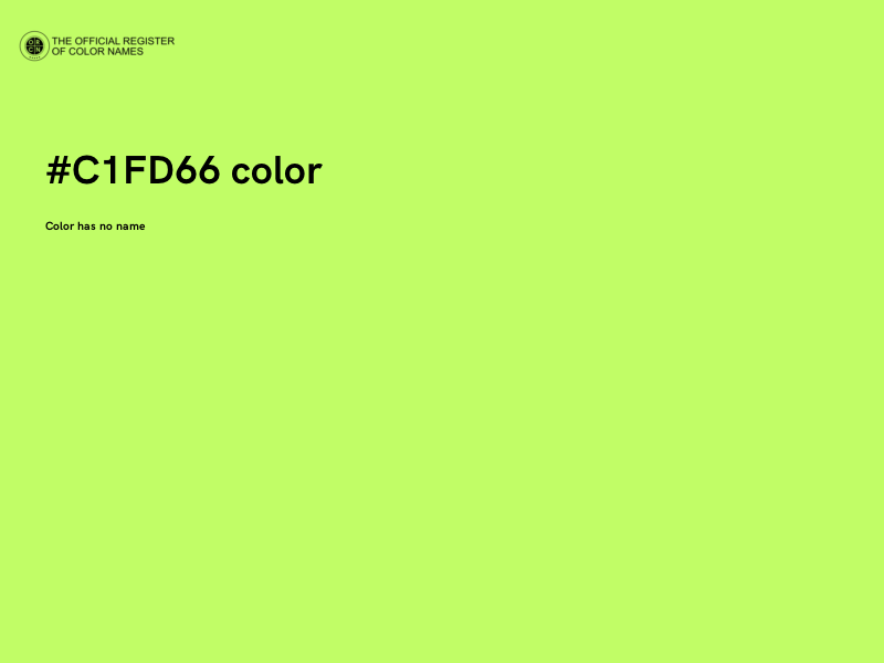 #C1FD66 color image