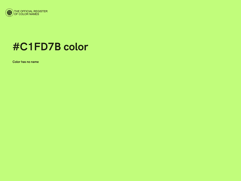 #C1FD7B color image