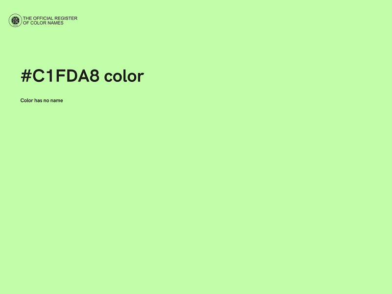 #C1FDA8 color image