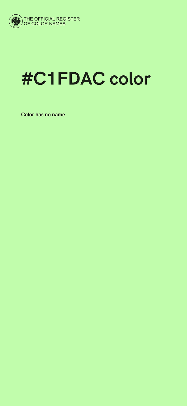 #C1FDAC color image