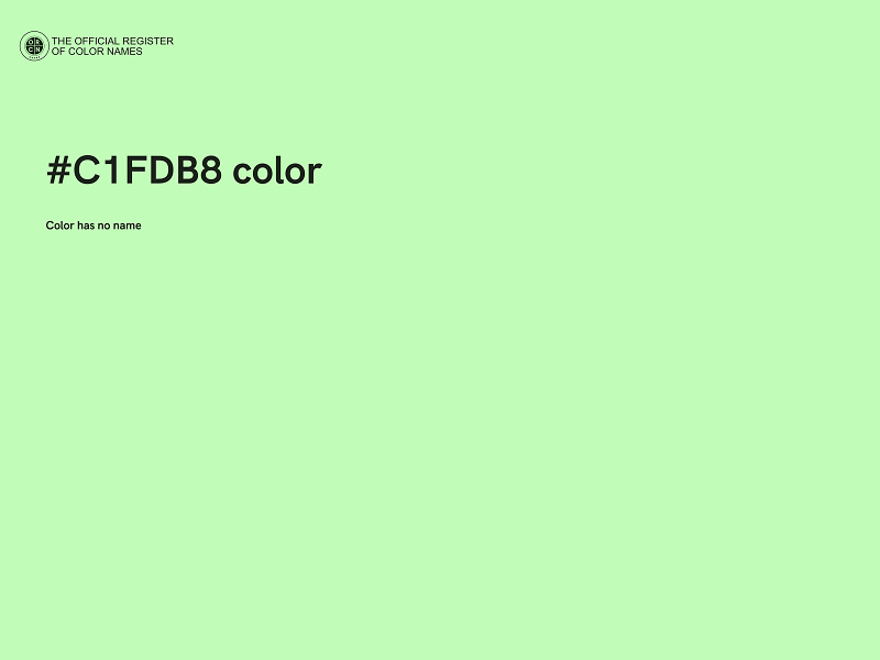 #C1FDB8 color image