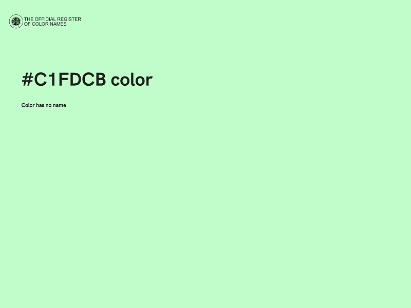 #C1FDCB color image