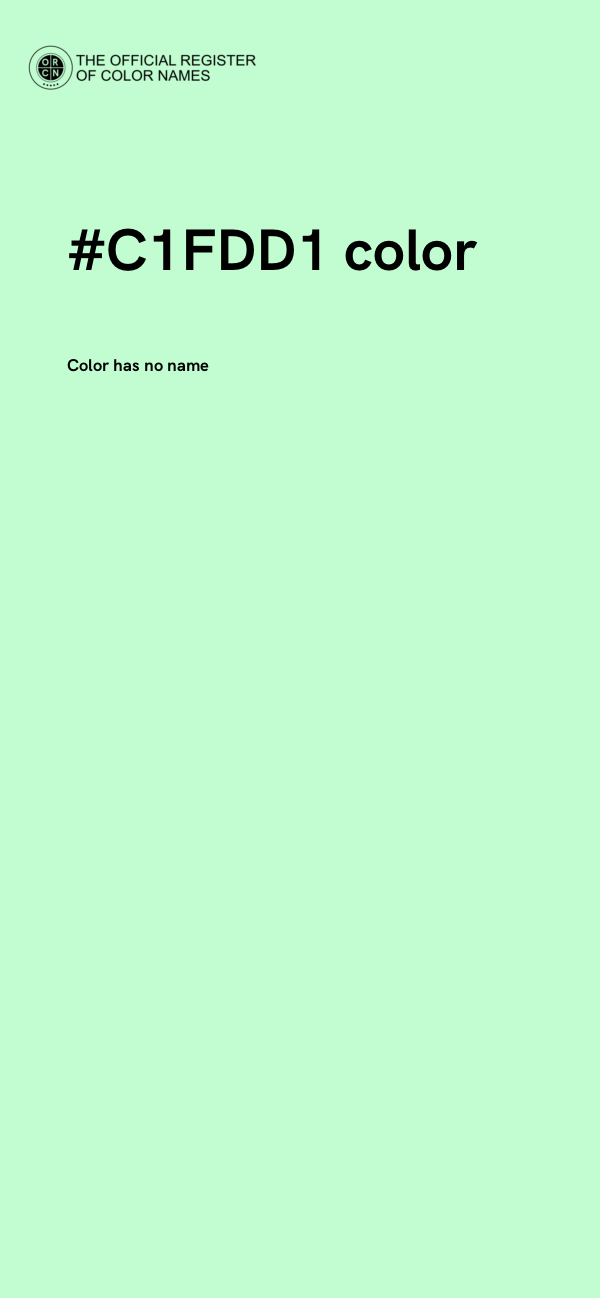 #C1FDD1 color image