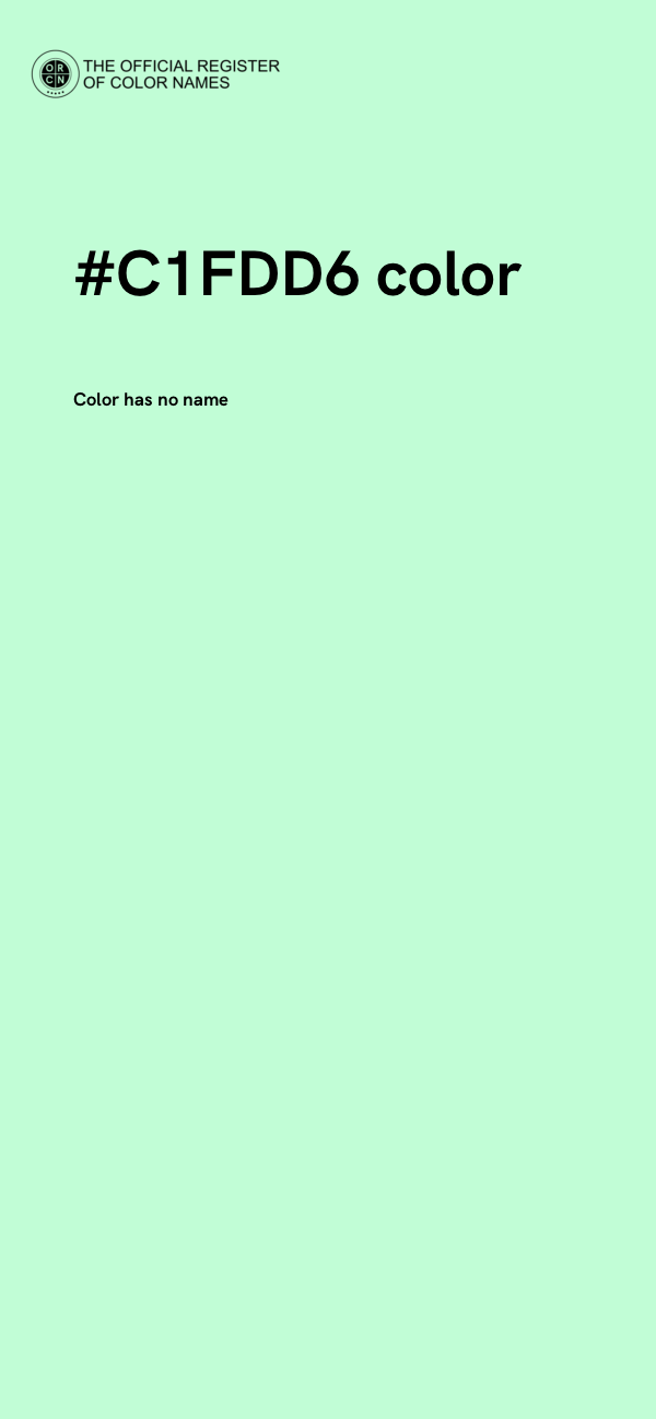 #C1FDD6 color image