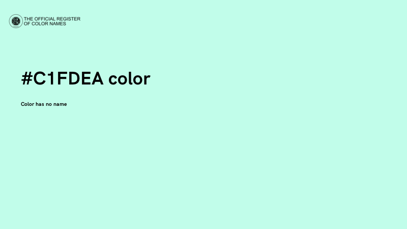 #C1FDEA color image