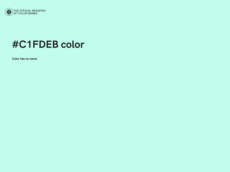 #C1FDEB color image