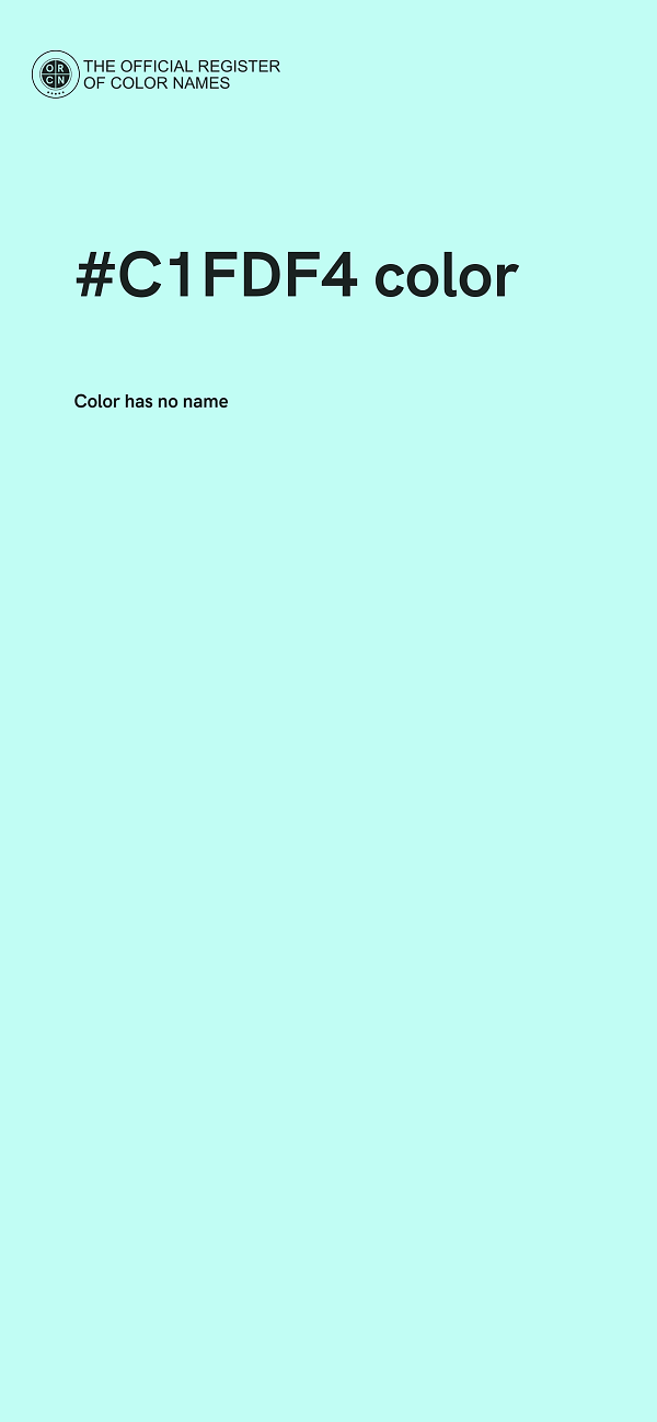 #C1FDF4 color image