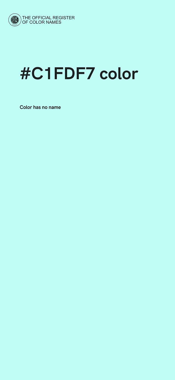 #C1FDF7 color image