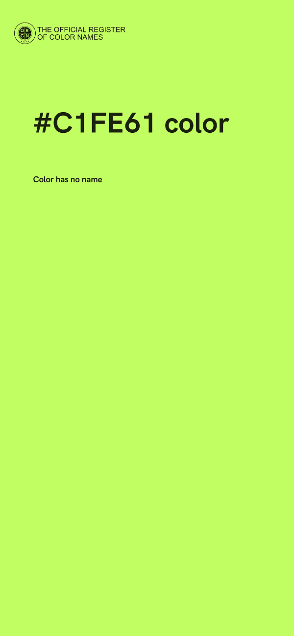#C1FE61 color image