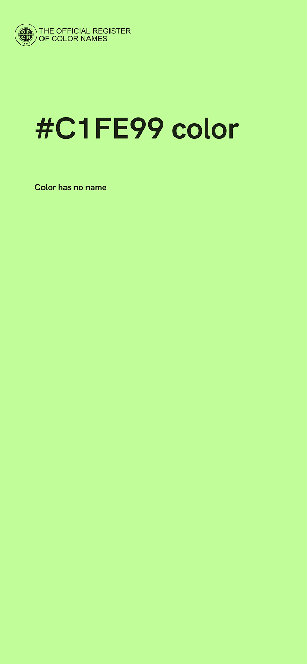 #C1FE99 color image