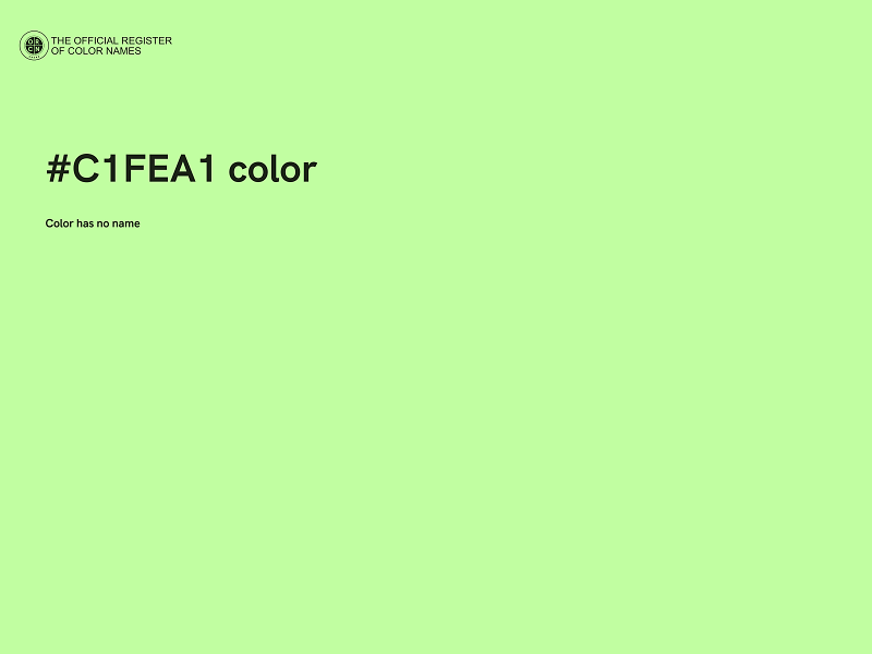 #C1FEA1 color image
