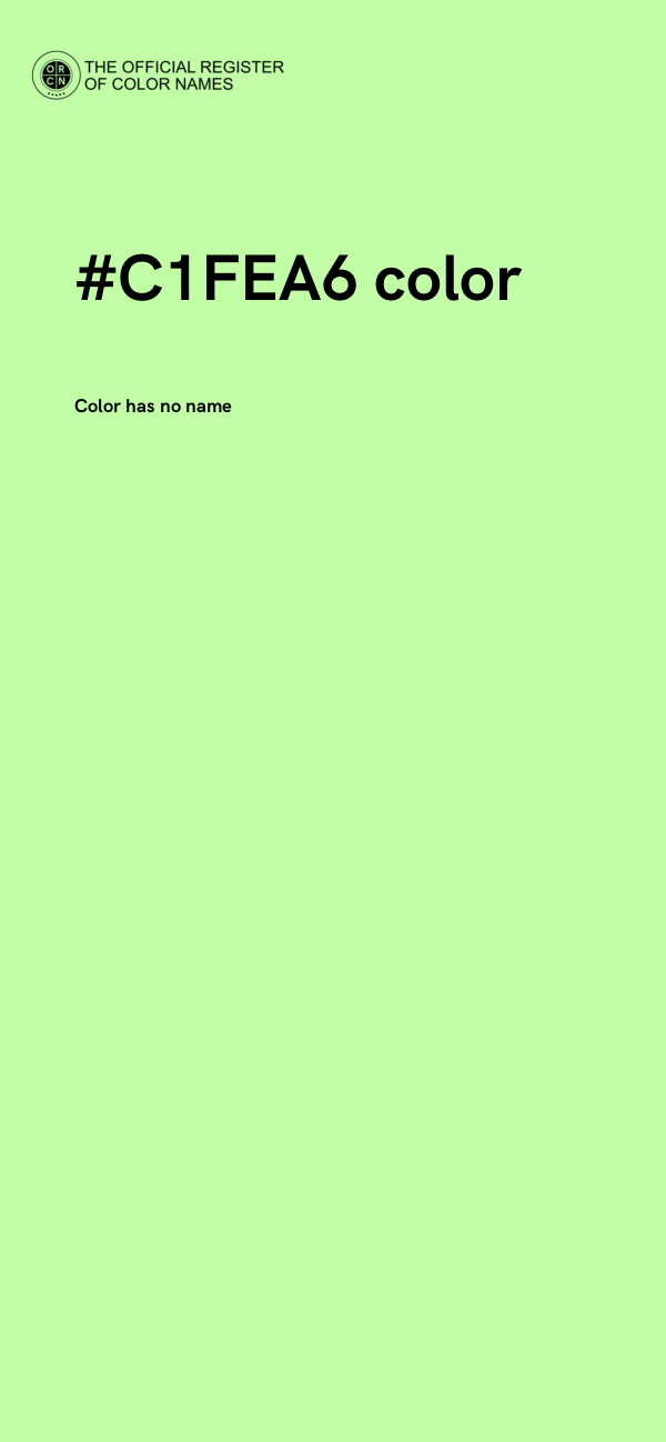 #C1FEA6 color image
