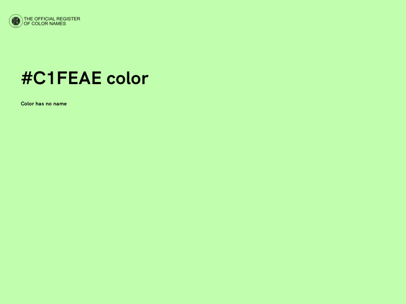 #C1FEAE color image