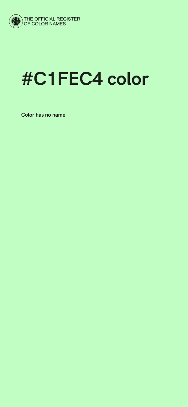 #C1FEC4 color image