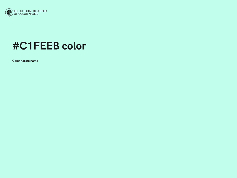#C1FEEB color image