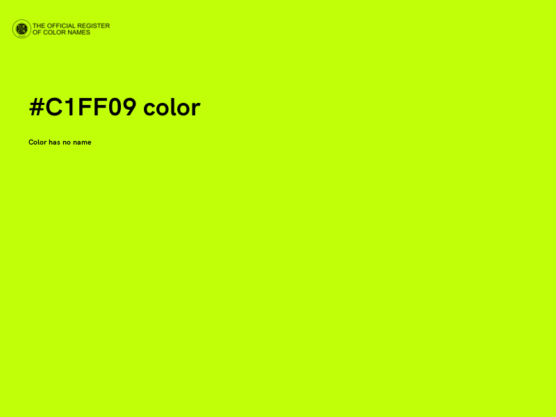 #C1FF09 color image