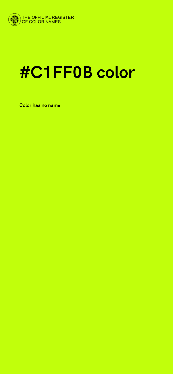 #C1FF0B color image