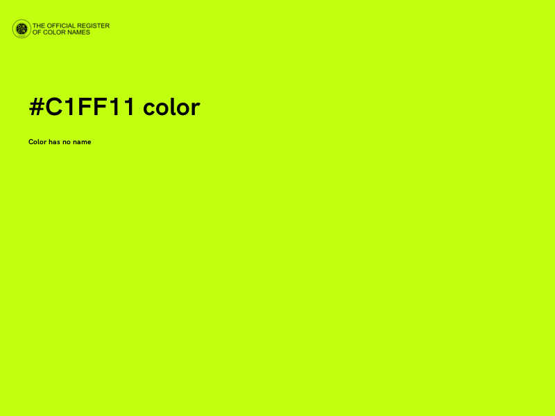 #C1FF11 color image