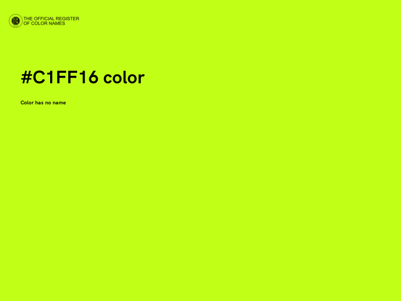 #C1FF16 color image