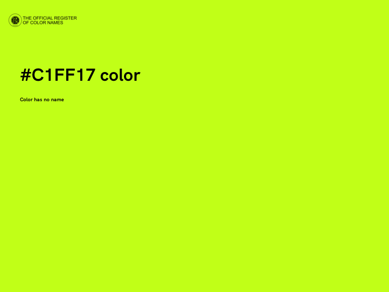 #C1FF17 color image