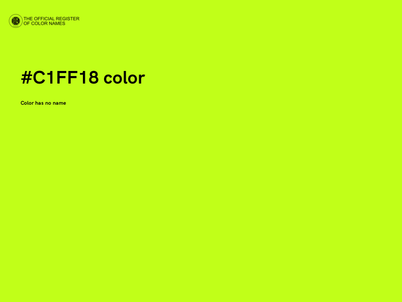 #C1FF18 color image