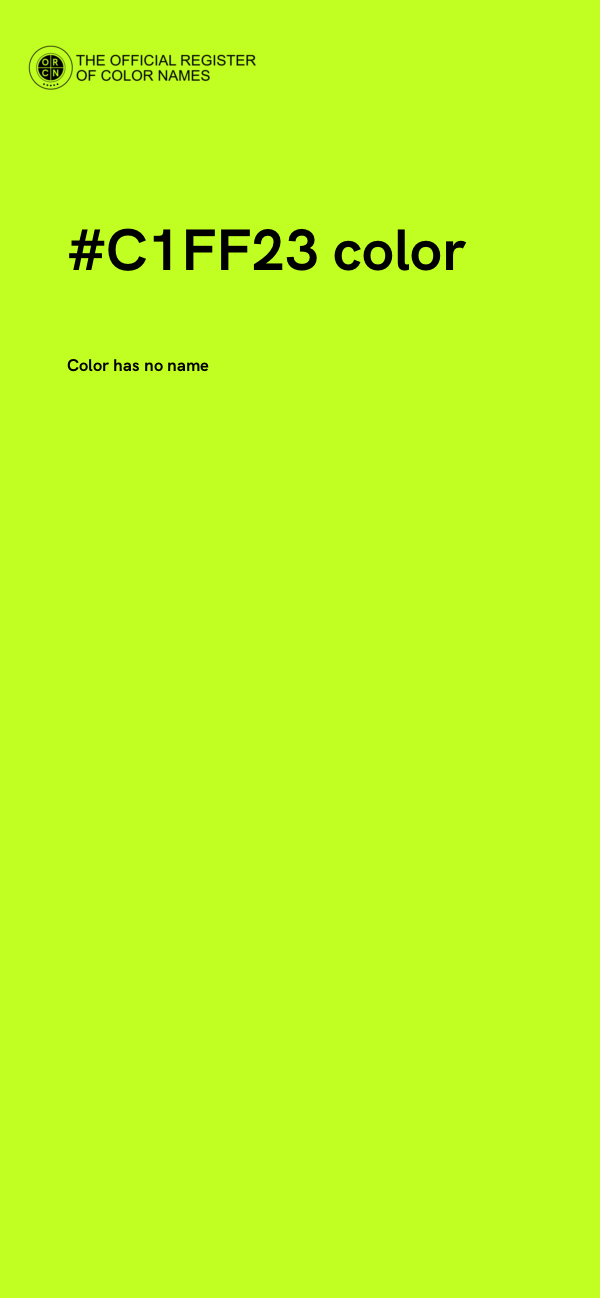 #C1FF23 color image