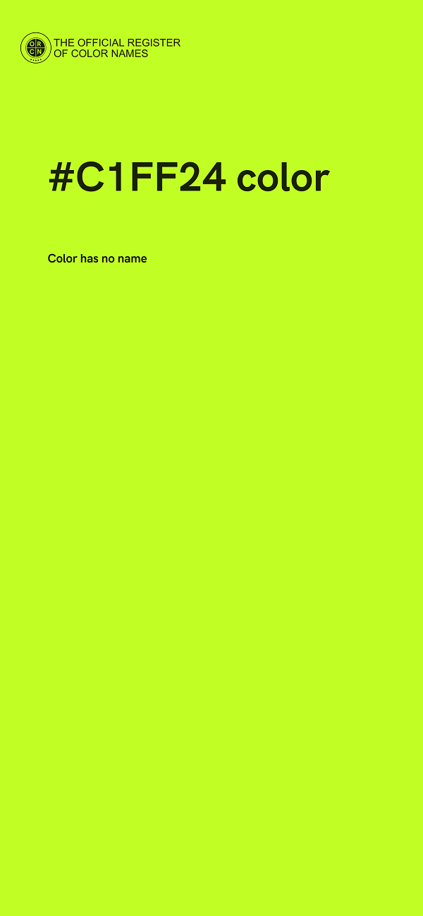 #C1FF24 color image