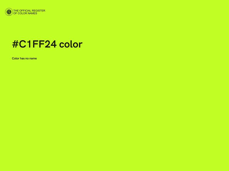 #C1FF24 color image