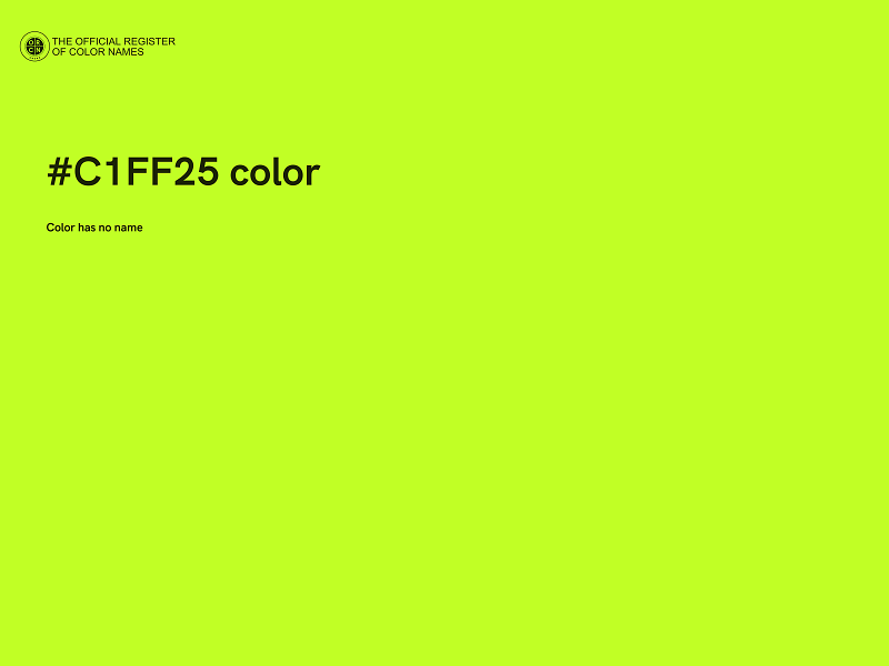 #C1FF25 color image
