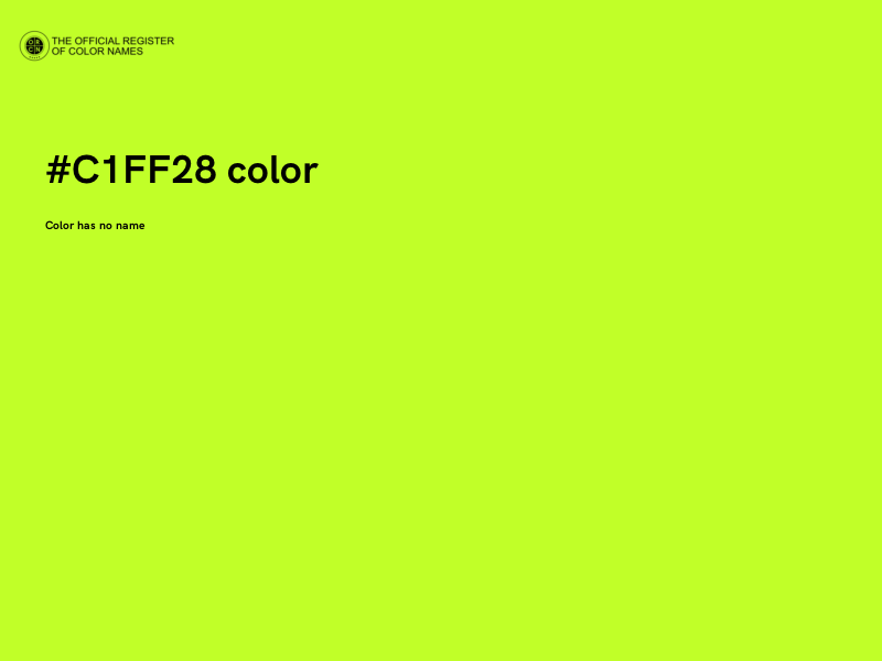 #C1FF28 color image