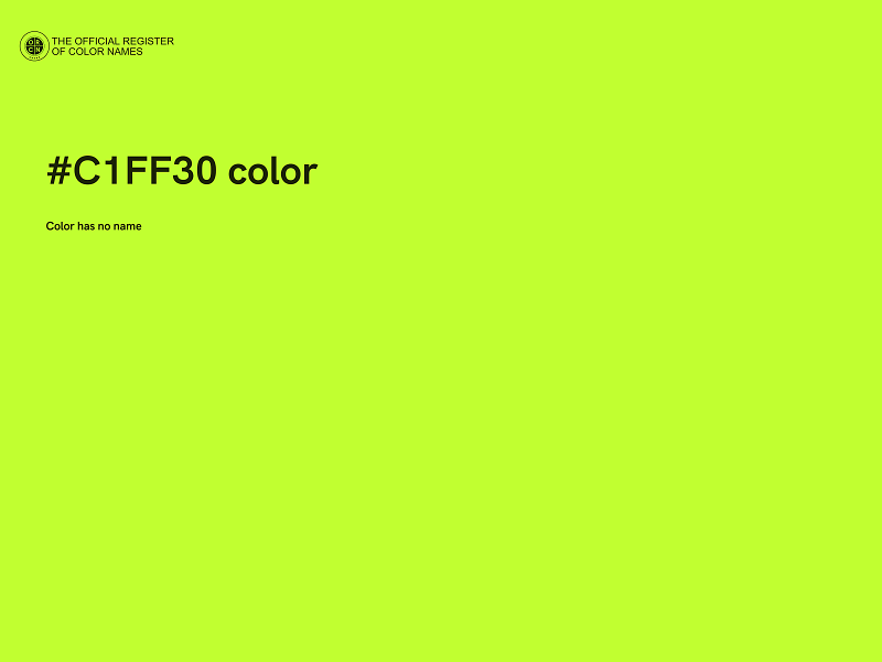 #C1FF30 color image