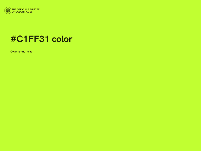 #C1FF31 color image