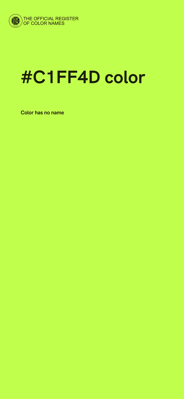 #C1FF4D color image