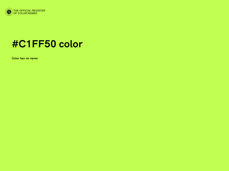 #C1FF50 color image