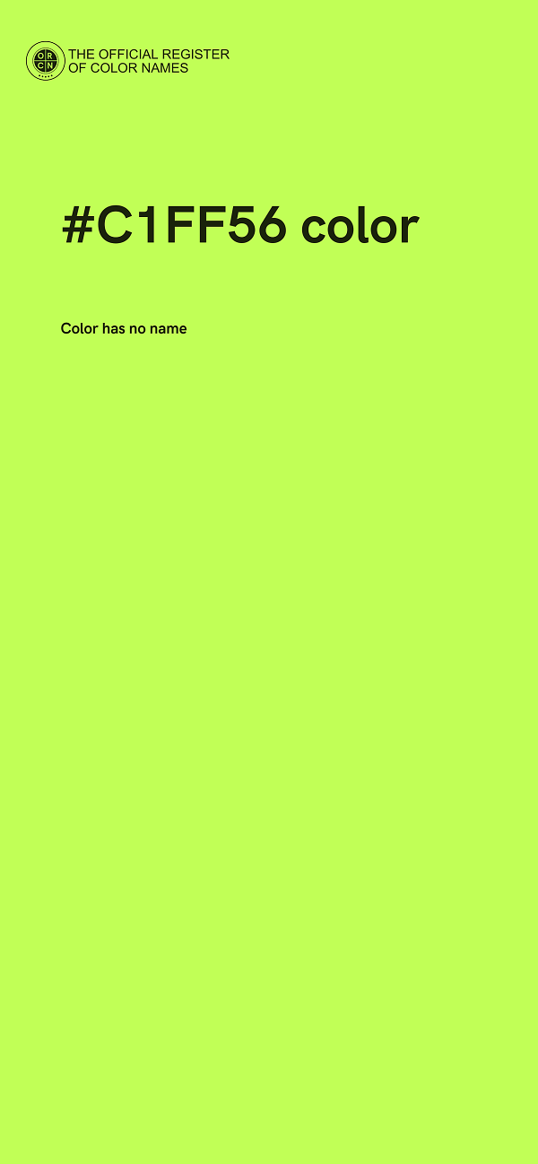 #C1FF56 color image