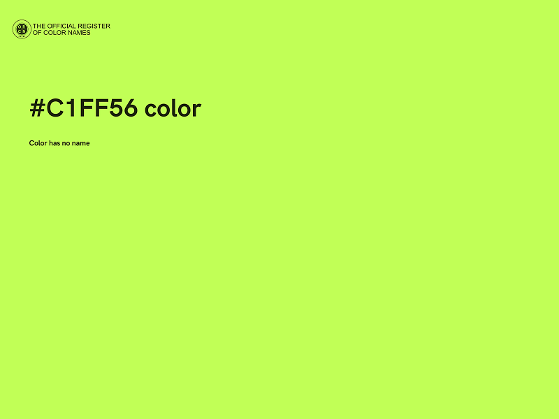 #C1FF56 color image