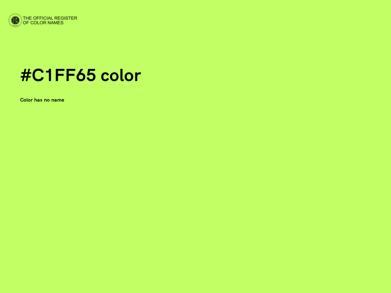 #C1FF65 color image