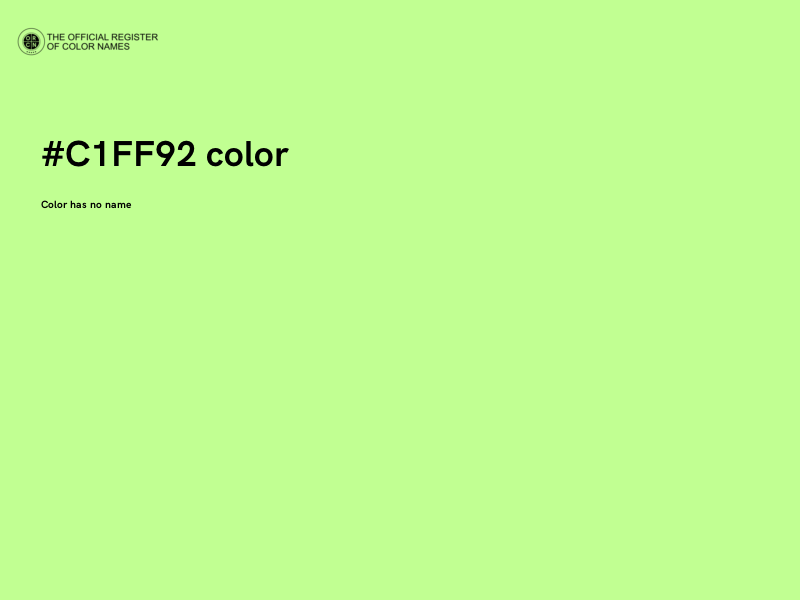 #C1FF92 color image
