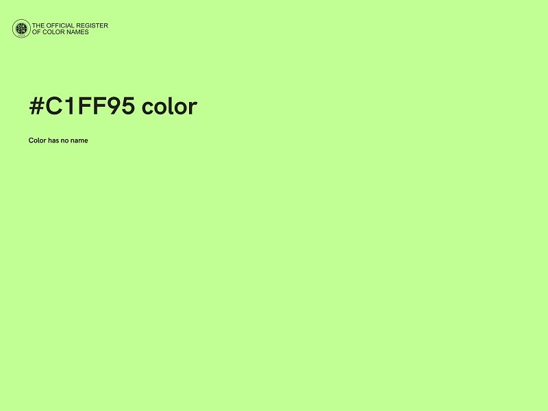 #C1FF95 color image